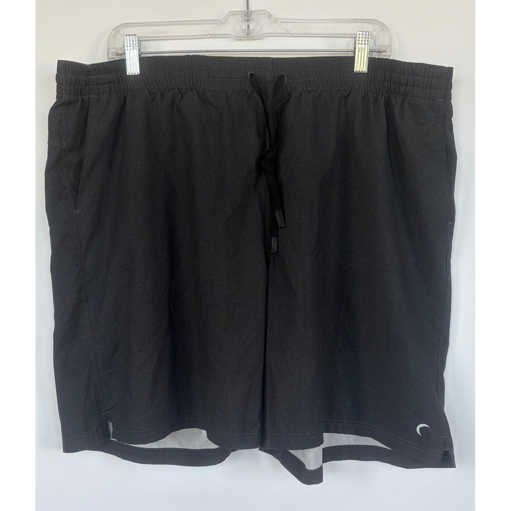 Zyia Active Mens Training Shorts XXL Charcoal Gray Athletic Stretch Gym Running